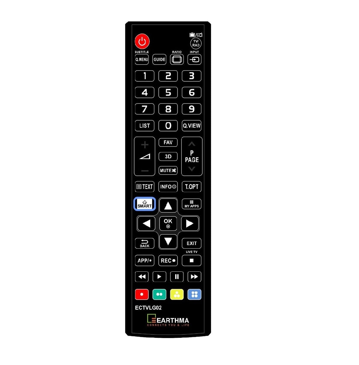 Earthma LG LED/LCD Smart TV Universal Remote Control